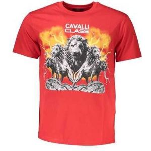 CAVALLI CLASS T-SHIRT SHORT SLEEVE MAN RED Color Red Size L