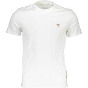 GUESS JEANS WHITE MEN'S SHORT SLEEVED T-SHIRT Color White Size 2XL