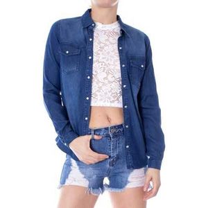 Vila Clothes Camicia Donna Color Blue Size XL