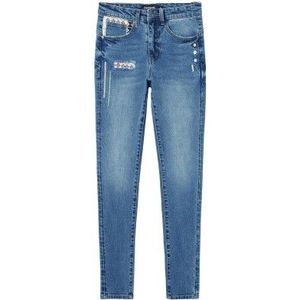 Desigual Jeans Woman Color Blue Size 38