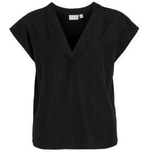 Vila Clothes T-Shirt Woman Color Black Size 34