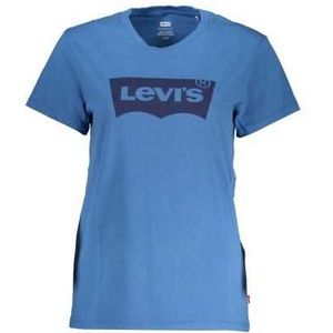 LEVI'S BLUE WOMAN SHORT SLEEVE T-SHIRT Color Blue Size M