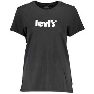 LEVI'S WOMEN'S SHORT SLEEVE T-SHIRT BLACK Color Black Size L