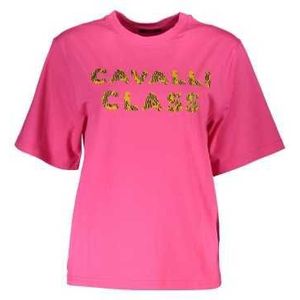 CAVALLI CLASS PINK WOMEN'S SHORT SLEEVE T-SHIRT Color Pink Size M