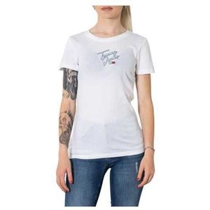 Tommy Hilfiger Jeans T-Shirt Woman Color White Size XXS