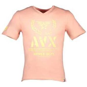 AVX AVIREX DEPT MEN'S SHORT SLEEVE T-SHIRT PINK Color Pink Size XL