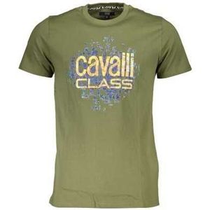 CAVALLI CLASS T-SHIRT SHORT SLEEVE MAN GREEN Color Green Size XL