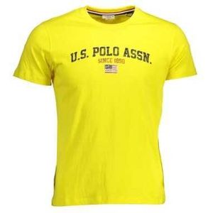 US POLO SHORT SLEEVE T-SHIRT YELLOW MAN Color Yellow Size 2XL