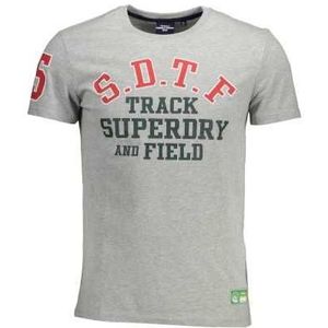SUPERDRY MEN'S SHORT SLEEVE T-SHIRT GRAY Color Gray Size 2XL