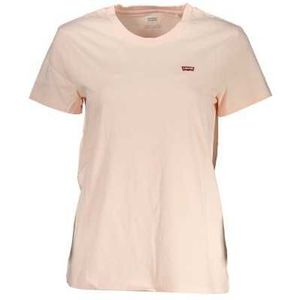 LEVI'S PINK WOMEN'S SHORT SLEEVE T-SHIRT Color Pink Size L