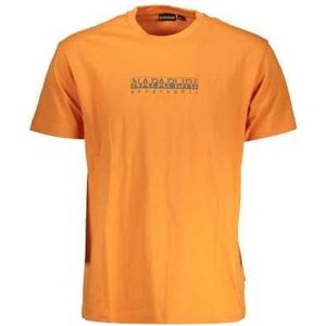 NAPAPIJRI MAN ORANGE SHORT SLEEVE T-SHIRT Color Orange Size 2XL