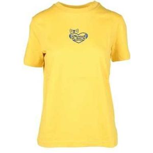 Diesel T-Shirt Woman Color Yellow Size XS