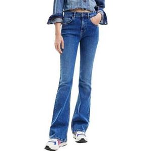 Desigual Jeans Woman Color Blue Size 38