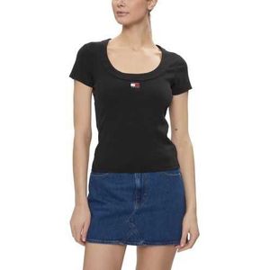 Tommy Hilfiger Jeans T-Shirt Woman Color Black Size XS