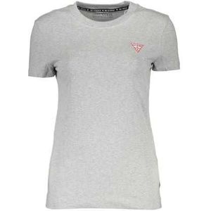 GUESS JEANS WOMEN'S SHORT SLEEVE T-SHIRT GRAY Color Gray Size M