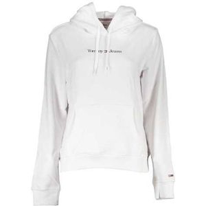 TOMMY HILFIGER WOMEN'S WHITE SWEATSHIRT WITHOUT ZIP Color White Size XL