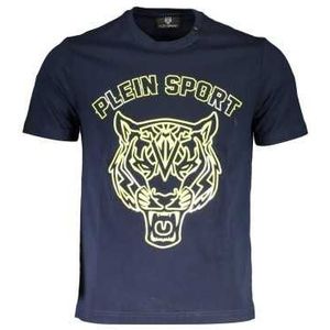 PLEIN SPORT MEN'S SHORT SLEEVE T-SHIRT BLUE Color Blue Size M