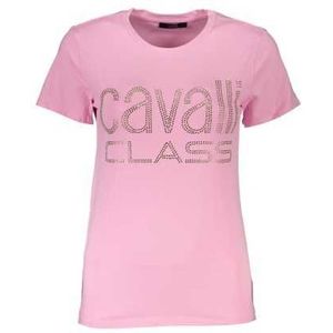 CAVALLI CLASS T-SHIRT MANICHE CORTE DONNA ROSA Color Pink Size 2XL