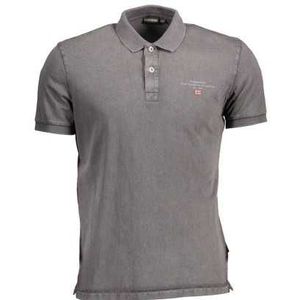 NAPAPIJRI SHORT SLEEVE POLO SHIRT MAN GRAY Color Gray Size 2XL