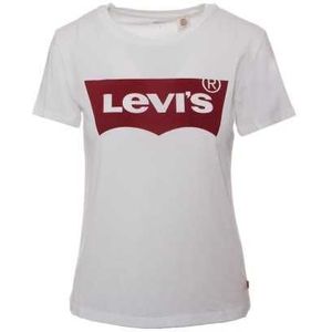 Levi`s T-Shirt Woman Color White Size XXS