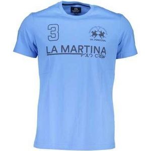 LA MARTINA LIGHT BLUE MAN SHORT SLEEVE T-SHIRT Color Azzurro Size XL