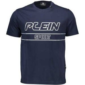 PLEIN SPORT MEN'S SHORT SLEEVE T-SHIRT BLUE Color Blue Size 2XL