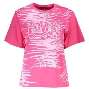 CAVALLI CLASS T-SHIRT SHORT SLEEVE WOMAN PINK Color Pink Size L