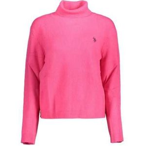 US PINK WOMEN'S POLO SWEATER Color Pink Size 2XL
