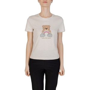 Jacqueline De Yong T-Shirt Woman Color Beige Size M