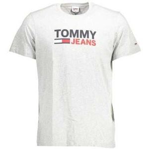TOMMY HILFIGER MEN'S SHORT SLEEVE T-SHIRT GRAY Color Gray Size XL