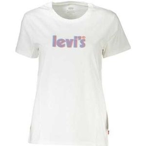 LEVI'S WHITE WOMEN'S SHORT SLEEVE T-SHIRT Color White Size XL