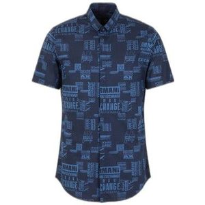 Armani Exchange Shirt Man Color Blue Size S