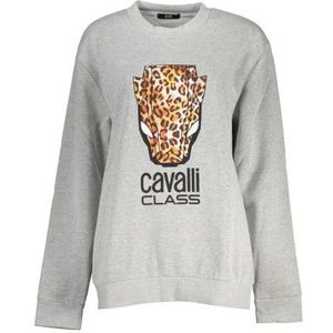 CAVALLI CLASS FELPA SENZA ZIP DONNA GRIGIO Color Gray Size 2XL