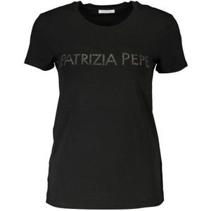 PATRIZIA PEPE T-SHIRT MANICHE CORTE DONNA NERO Color Black Size XS