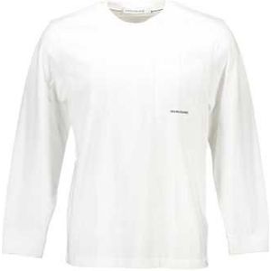 CALVIN KLEIN MEN'S LONG SLEEVE T-SHIRT WHITE Color White Size 2XL