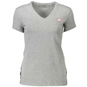 GUESS JEANS WOMEN'S SHORT SLEEVE T-SHIRT GRAY Color Gray Size L