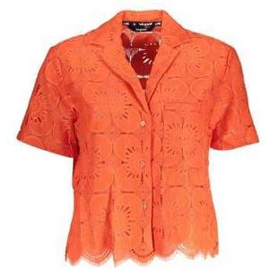 DESIGUAL ORANGE WOMEN'S SHORT SLEEVED SHIRT Color Orange Size S