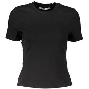 CALVIN KLEIN T-SHIRT MANICHE CORTE DONNA NERO Color Black Size XS