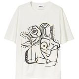 Desigual T-Shirt Woman Color White Size XL