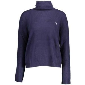 US BLUE WOMEN'S POLO SWEATER Color Blue Size L