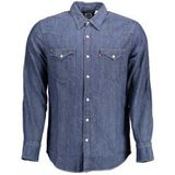 LEVI'S MEN'S BLUE LONG SLEEVE SHIRT Color Blue Size S