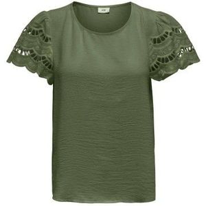 Jacqueline De Yong T-Shirt Woman Color Green Size S