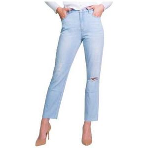 Vila Clothes Jeans Woman Color Azzurro Size 38