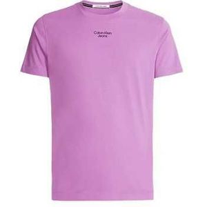 Calvin Klein Jeans T-Shirt Man Color Viola Size XS