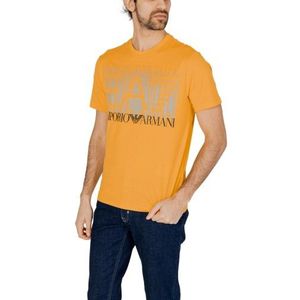 Ea7 T-Shirt Man Color Yellow Size XXL