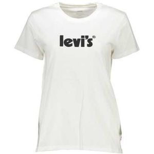 LEVI'S WHITE WOMAN SHORT SLEEVE T-SHIRT Color White Size M