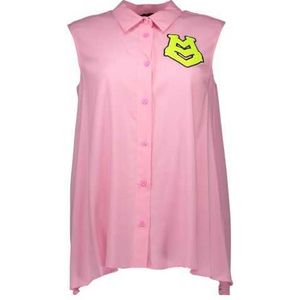 LOVE MOSCHINO PINK WOMAN SLEEVELESS SHIRT Color Pink Size 44