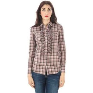FRED PERRY WOMEN'S LONG SLEEVE SHIRT PINK Color Pink Size S