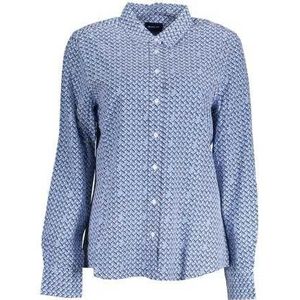 GANT WOMEN'S LONG SLEEVE SHIRT BLUE Color Blue Size 34