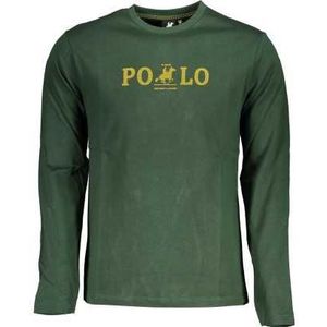 US GRAND POLO MEN'S LONG SLEEVE T-SHIRT GREEN Color Green Size M